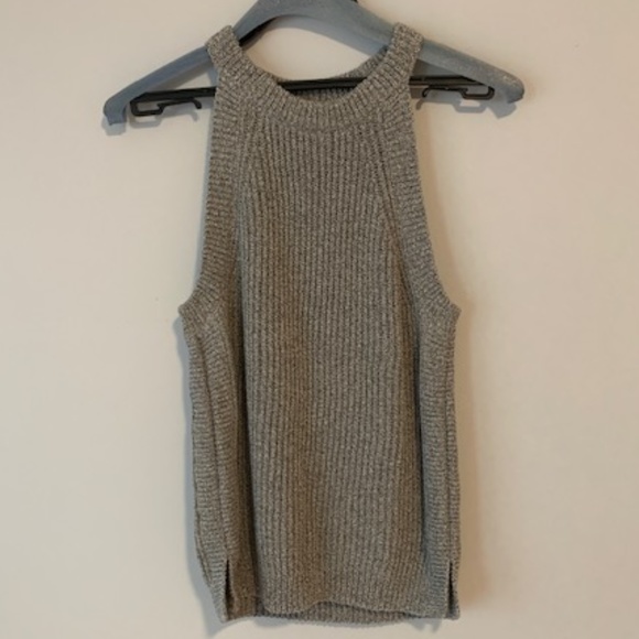Madewell Tops - Madewell Small Grey Sweater Tank